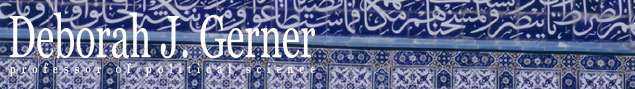 Deborah J. Gerner; Professor of Political Science